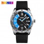 SKMEI Men Quartz Watches Calendar Silicone Strap Alloy Case Clock Fashion Sports Wristwatches Waterproof  Relogio Masculino 9151