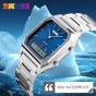 SKMEI 1220 Men Digital Quartz Watches Fashion Casual Stainless Steel Strap 2 Time Zone Chronograph Waterproof Man Sport Watch