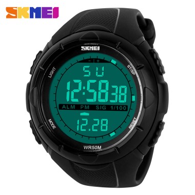 SKMEI Brand Fashion LED Digital Watch Men Sports Watches Clock Mens Relojes Wristwatches 50M Waterproof Relogio Masculino 1025