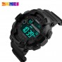 SKMEI 1243 Men Digital Wristwatches LED Display Multiple Time Zone 50M Waterproof Clock Relogio Masculino Outdoor Sports Watches
