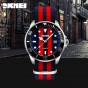 SKMEI 9133 Men Quartz Wristwatches Fashion Casual Watches Nylon Band Auto Date Relogio Masculino Clock Stylish Sport Mens Watch