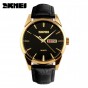 2018 SKMEI Men's Fashion Casual Watches Quartz Leather Men Clock Relojes Wristwatches Relogio Masculino Date & Calendar Watch