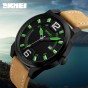 SKMEI Mens Quartz Watch Men Clock Reloj Male Fashion Casual Watches Relojes Date Leather Man Wristwatches Relogio Masculino 1221