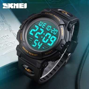 SKMEI Luxury Men Electronic LED Digital Wristwatches Man Clocks Outdoor Sports Watches Waterproof Relogio Masculino Relojes 1258