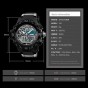 SKMEI Men's Watches Alarm Week Date Chrono LED Display Digital Quartz Wristwatches Waterproof Clock Male Sport Watches For Men