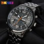 SKMEI Brand Watch Men LED Digital Watches Dual Display Wristwatches Stainless Steel Waterproof Relogio Masculino Relojes 1032