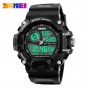 SKMEI 1029 Men Dual Display Wristwatches Big Dial Sports Watches Waterproof Chronograph Outdoor Fashion Clocks Relogio Masculino
