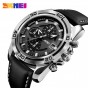 SKMEI Men Quartz Watch Clock Top Brand Luxury Famous Military Sports Watches Leather Relojes Waterproof Relogio Masculino 9156