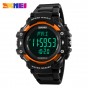 SKMEI Men 3D Pedometer Heart Rate Monitor Calories Counter Fitness Tracker Digital LED Display Watch Outdoor Sports Watches 1180