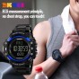 SKMEI Men 3D Pedometer Heart Rate Monitor Calories Counter Fitness Tracker Digital LED Display Watch Outdoor Sports Watches 1180