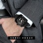 SKMEI Men's Watches Date Black Stainless Steel Analog Quartz Wristwatch 30m Waterproof Clock Man Watches Men Fashion Watch 2018