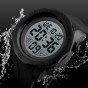 SKMEI Militrary Men Digital Watch LED Water proof Alarm Sport Electronic Watches PU Straps Shock Resistant Swimming Male Clock