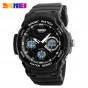 SKMEI Quartz Digital Watch Men Watches Waterproof PU Strap Sport Watch Chronograph Alarm Clock Military Wristwatch Relogio 1247
