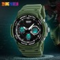 SKMEI Quartz Digital Watch Men Watches Waterproof PU Strap Sport Watch Chronograph Alarm Clock Military Wristwatch Relogio 1247