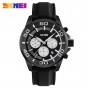 SKMEI Men Quartz Wristwatches Waterproof Clocks Silicone Strap Fashion Calendar Stop Watch Dress Watches Relogio Masculino 9154