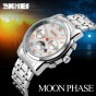 SKMEI 9121 Men Brand Fashion Watch Stainless Steel Business Watches Relogio Masculino Male Clock Waterproof Quartz Wristwatches