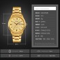 SKMEI Men Fashion Business Mens Watches Top Brand Luxury Gold Male Quartz Wristwatches Waterproof Relogio Masculino Clock 1261