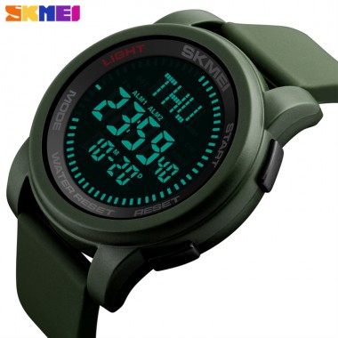 SKMEI Compass Men Outdoor Sports Watches World Time SummerTime Countdown Waterproof Digital Wristwatches Relogio Masculino 1289