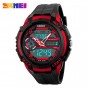 Skmei Men Digital Quartz Wristwatches Fashion Sport Watch Big Dial Outdoor Chronograph Clock Multiple Time Zone Man Watches 1202