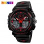SKMEI Quartz Digital Watch Men Sports Watches Clock Double Time 50m Watwrproof Relojes Relogio Masculino Mens Wristwatches 1270
