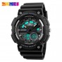 SKMEI Men Dual Display Wristwatches 4 Colors Waterproof Chronograph Clock Fashion Outdoor Sports Watches Relogio Masculino 1235