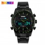 SKMEI Fashion Mens LED Digital Dual Display Wristwatches Quartz Watch 30M Waterproof Military Multifunctional Men Sports Watches