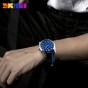 SKMEI Men Quartz Wristwatches Leather Strap Calendar Stop Watch Waterproof Clocks Fashion Sports Watches 9148 Relogio Masculino