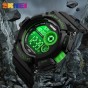 Skmei 1222 Men Sport Watch Fashion Digital Wristwatches Big Dial Watches 7 Color LED Light Shock Resistant Chronograph Man Clock