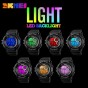 Skmei 1222 Men Sport Watch Fashion Digital Wristwatches Big Dial Watches 7 Color LED Light Shock Resistant Chronograph Man Clock