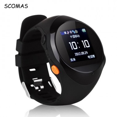 SCOMAS Professional GPS Tracking Smart Wrist Wathes for Children Elder SOS Anti-lost Alarm Watchphone Smartwatch for Android