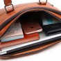 JEEP BULUO Men's Business Split Leather Briefcase Bags Male Messenger Shoulder Portfolio 13inch Laptop Bag Case Office Handbag