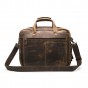 Men Crazy Horse Leather Antique Vintage Design Business Briefcase Laptop Case Fashion Attache Messenger Bag Tote Portfolio 7146d