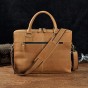Mens Origianl Leather Designer Travel Business Briefcase Laptop Document Bag Attache Portfolio Tote Messenger Shoulder Bag 9985