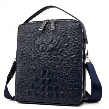 Fashion Design Alligator Men Messenger Bags Brand Crossbody Bag For Men Shoulder Handbag Genuine Leather Men Travel Bags M112