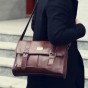 three-box Casual Vintage Men Shoulder Crossbody Bags Solid Laptop Men Leather Handbag Fashion Men Messenger Bags 3540