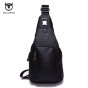 BULLCAPTAIN 2018 Famous Brand Messenger Bags Men Shoulder Bags Fashion Genuine Leather Zipper Buckle Male Crossbody Bag NCZ063
