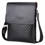 VIDENG POLO Brand New Plaid Men Messenger Bag PU Leather Crossbody Bag For Men Shoulder Bags High Quality Small Men Travel Bags