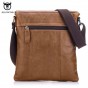 BULLCAPTAIN 2018 Genuine Leather Men Crossbody Shoulder Bags Men Small Business Handbags Male Messenger Leather Bags NCZ061