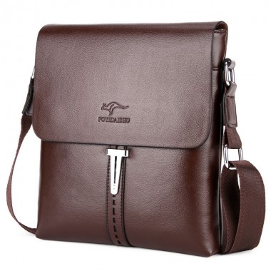 Famous Brand Kangaroo Men Shoulder Bag Small Crossbody Bag For Men Messenger Bags Fashion PU Leather Laptop Men Handbag