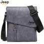 JEEP BULUO Fashion Men Bags Waterproof Cow Split Leather Messenger Bag Business Briefcase Crossbody Bags Male Shoulder Bag 5846