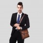 JEEP BULUO Fashion Men Bags Waterproof Cow Split Leather Messenger Bag Business Briefcase Crossbody Bags Male Shoulder Bag 5846