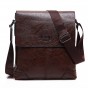 JEEP BULUO Brand Men Leather Bags Casual Business Tote Bag For Male Fashion High Quality Hobos Office Man's Shoulder Bag 1302