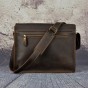 Men Leather Casual Design Messenger Shoulder Crossbody Bag Daily Bag Fashion Male Laptop bag University School Book Bag A063