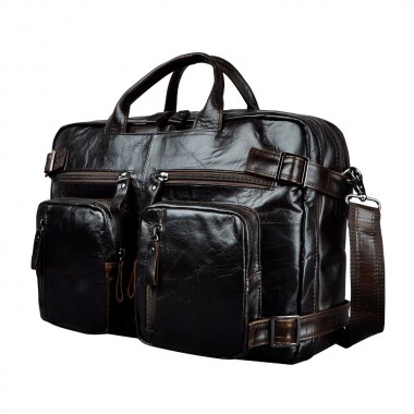 Real Leather Men Designer Multifunction Commercial briefcase laptop Document Bag Business Attache Portfolio Shoulder Bag k1013