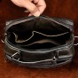 Real Leather Male Designer Casual messenger Crossbody Shoulder bag Multifunction Fashion Male Mochila Pad Tablets Tote bag 8795