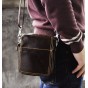 Real Leather Men Design Casual Small Messenger Crossbody Shoulder Bag Multifunction Fashion Waist Belt Pack Phone Pouch 814-9