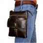 Leather Men Casual Design Messenger Satchel Shoulder Crossbody Mochila Bag Fashion Travel Fanny Belt Waist Pack Tabelt Bag 6574c