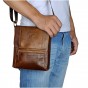 Real Leather Male Fashion Casual Small Messenger bag cowhide Design 8