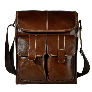 Real Leather Male Design One Shoulder Messenger bag cowhide fashion Cross-body Bag 10