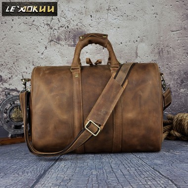Men Genuine Leather Designer Casual Duffle Travel Luggage Bag Fashion Suitcase Messenger Shoulder Crossbody Tote Bag 3037